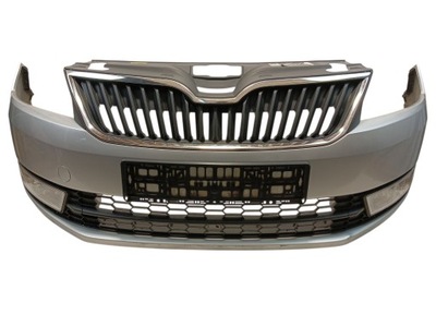 Бампер перед передній skoda rapid lak: la7w 12-17 фото №1