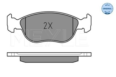 ZAPATAS DE FRENADO FIAT PARTE DELANTERA BRAVO/BRAVA/MAREA 95-02 CON SENSOR 0252192717  