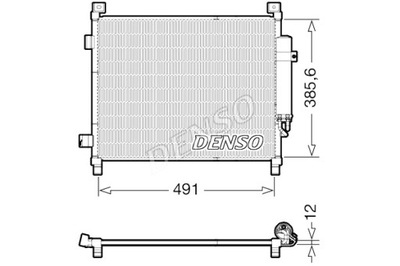 DENSO CONDENSADOR DE ACONDICIONADOR NISSAN NOTE 1.2 06.13-  