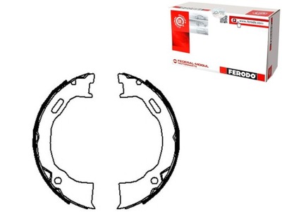 Ferodo fsb4070 набор колодка тормозных фото №1