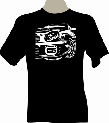 KOSZULKA T-shirt z nadrukiem Subaru IMPREZA STI