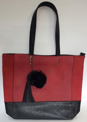 Gallantry Paris - torebka damska shopper bordowa