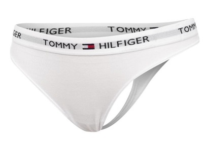 TOMMY HILFIGER MAJTKI STRINGI DAMSKIE WHITE r. XS