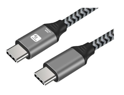 Kabel USB-C na USB-C 2 m USB 3.2 Gen2 typ C 5A 20V 100W 4K 20Gbps Techly