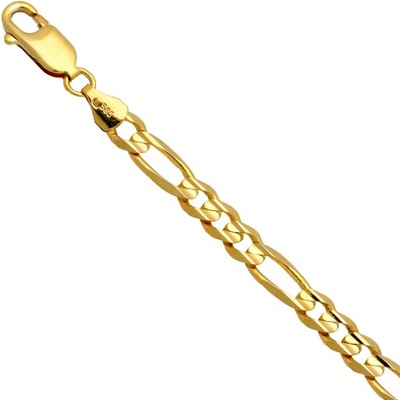 Bransoletka złota figaro 19cm 5.3mm złoto pr.585