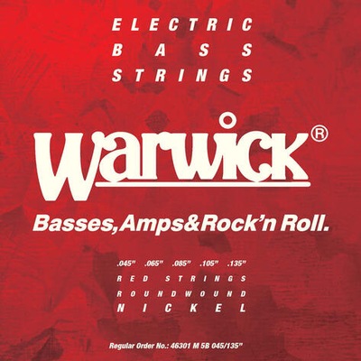 WARWICK RED 46301 45-135 STRUNY DO BASU 5 STRUN