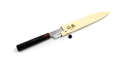 Japoński nóż Yanagi Sashimi 210 Senzo Wood, drewniana pochwa Saya gratis