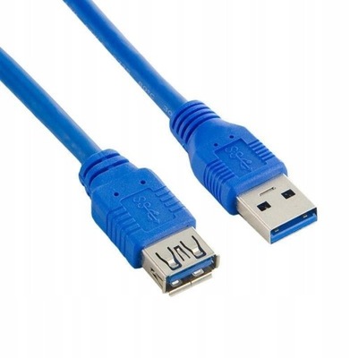 Przedłużacz USB 3.0 USB A - A (F) 1,8m niebieski