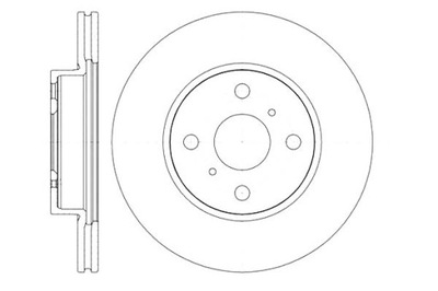 REMSA DISCOS DE FRENADO 2 PIEZAS TOYOTA IQ 1.0 (KPJ1_.  