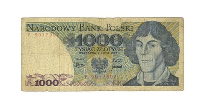 1000 zł MIKOŁAJ KOPERNIK 1975 Seria F