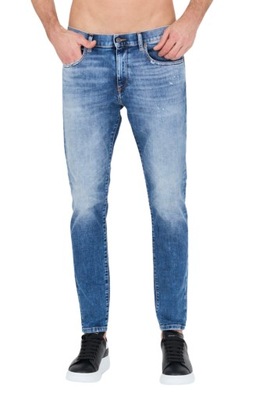 DIESEL Niebieski jeansy D-Struktslim jeans 30