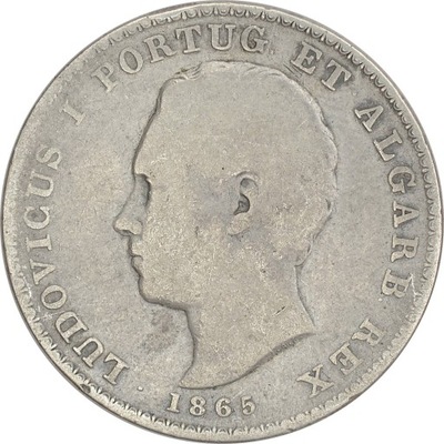 26.PORTUGALIA, LUDWIK I, 500 REIS 1865