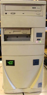 Stary komputer PC Celeron 400, 24mb,4gb HDD, win 98,Office 2000, VINTAGE!