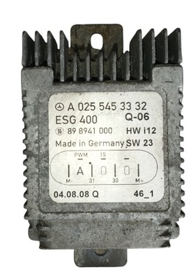 Модуль блок управления вентиляторов mercedes a0255453332 фото №1