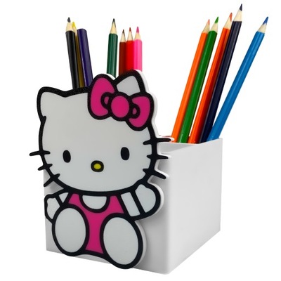 ORGANIZER NA KREDKI HELLO KITTY DLA DZIECI NA BIURKO