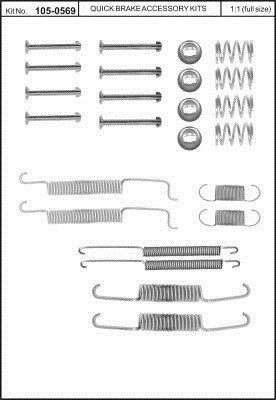 RESORTES DO ZAPATAS DE FRENADO AUDI A2 00- 80 78-  