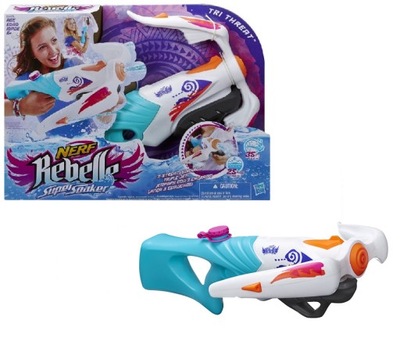 7791 NERF REBELLE SOAKER KUSZA TRIPLE THREAT B0476