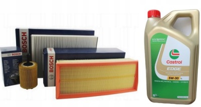 Набор фильтров bosch+ масло vw passat b7 1,6 2,0tdi фото №1