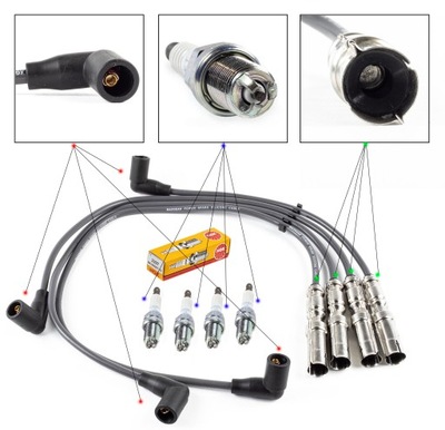 ПРОВОДИ + СВІЧКИ NGK SKODA OCTAVIA II 2 1.6 08-13