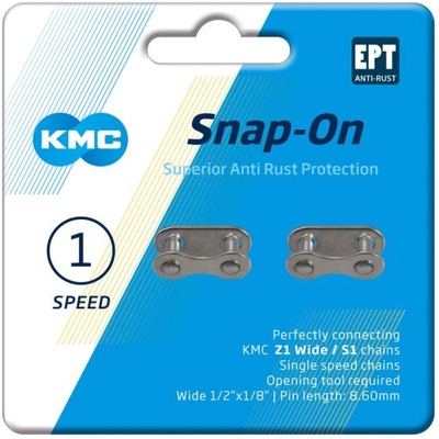 Spinka łańcucha rowerowego KMC Snap-on Wide 2szt