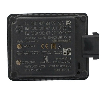 Mercedes модуль радар a0009002839 фото №1