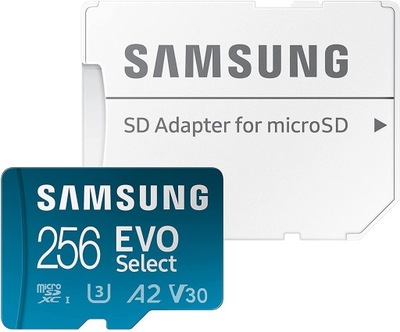 KARTA MICROSD SAMSUNG EVO SELECT 256GB + ADAPTER