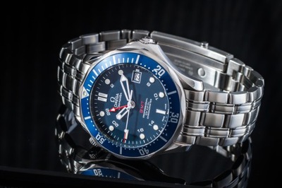 OMEGA SEAMASTER DIVER 300M GMT 25358000 CO-AXIAL COSC 41MM/ETUI