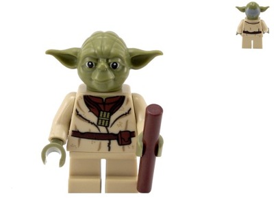 LEGO Star Wars - Mistrz Yoda + laska ! 75208 sw0906