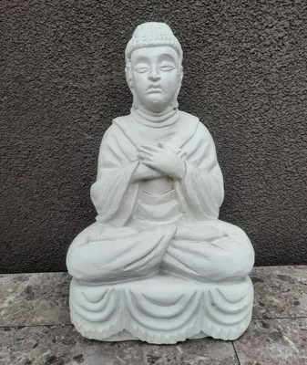 Siedzący budda figura pełny gips 19cm