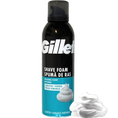 GILLETTE PIANKA DO GOLENIA ORIGNAL skóra wrażliwa