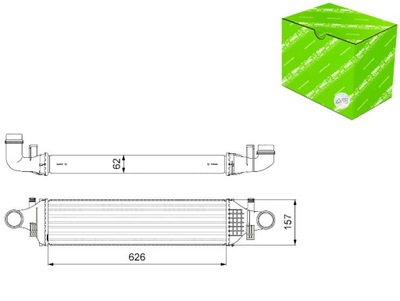 ИНТЕРКУЛЕР РАДИАТОР ВОЗДУХА VALEO 818624 MERCEDES A VALEO