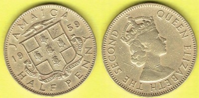 JAMAJKA HALF PENNY 1959 r.