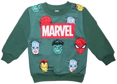 Bluza dresowa dla chłopca bawełniana dziecięca bluzka chłopięca MARVEL 110