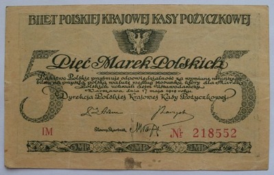 5 MAREK POLSKICH 1919 SER. IM (AL6)