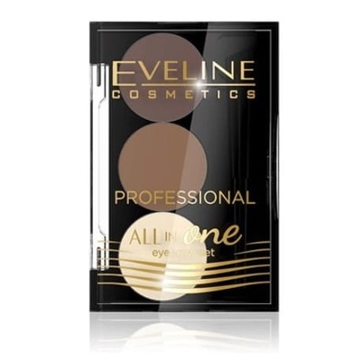 Eveline, All In One Eyebrow cienie do brwi nr 02 1,7g