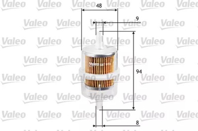 VALEO 587013 FILTRO COMBUSTIBLES P 504 2.0  