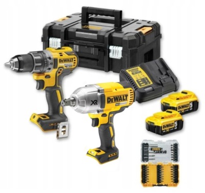 DEWALT ZESTAW COMBO 18V DC 2x5,0Ah DCK2077P2T