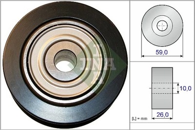 L 532073710 РОЛИК MICRO-V НАПРАВЛЯЮЩАЯ PEUGEOT 4008 2.