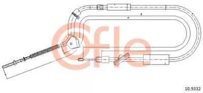 ТРОС H-CA ПЕРЕДНЯЯ MERCEDES B W245 05-