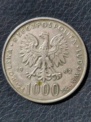 1000 zł 1982 Papież Jan Paweł II moneta srebro