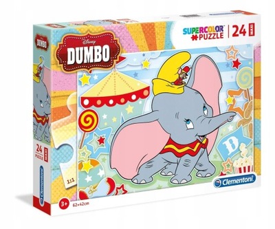 Puzzle Maxi 24 el. SuperColor Dumbo Clementoni