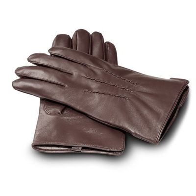 Rękawiczki skórzane męskie dotykowe Rękawice zimowe Ocieplane kaszmirem L