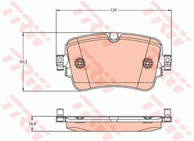 ZAPATAS DE FRENADO PARTE TRASERA AUDI Q7 2,0-3,0 QUATTRO 15-  