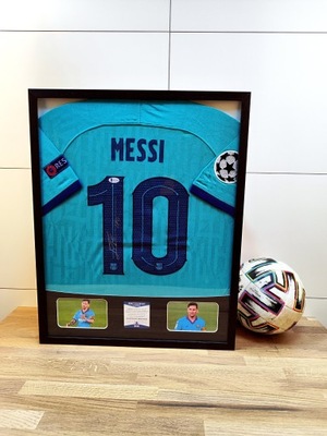 Leo Messi, FC Barcelona - koszulka z autografem w ramie od 1zł! (zag)