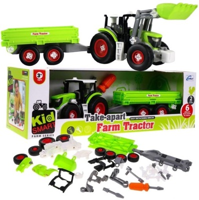 Traktor Rozkręcany Traktor z Przyczepą Kamilly 5903864908503