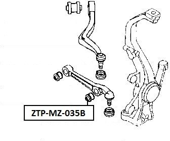 BLOQUE SILENCIOSO VARILLA PARTE DELANTERA INFERIOR MAZDA 6 GG/GY 02-08 /  