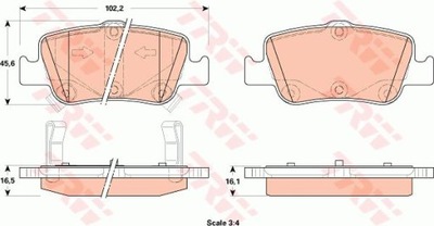 DISC HAM. TOYOTA AURIS 10.06- DF4830 TRW TRW DF4830 DISC BRAKE  