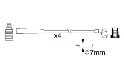 ПРОВОДА ЗАЖИГАНИЯ BS0986357195 BOSCH