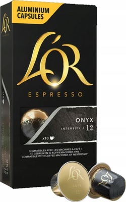 Kapsułki do Nespresso LOR Espresso ONYX 10 sztuk