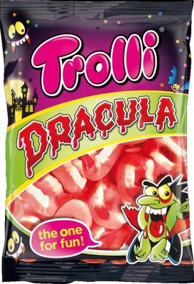 Trolli Dracula Żelki o smaku owocowym 200 g W kształcie Szczęnki WampiraHIT